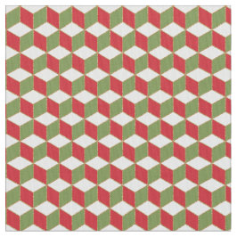 Cubes Illusion Kerststemming Stof