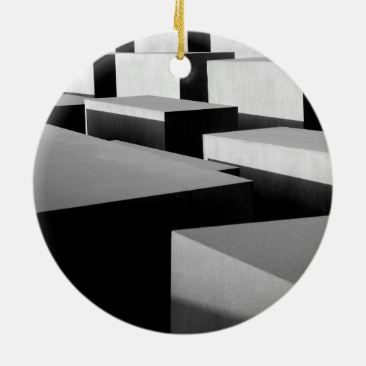 Cubes in Berlijn Keramisch Ornament (Achterkant)