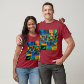 Cubescape Office – Abstract Surreal Kunst T-shirt (Unisex)