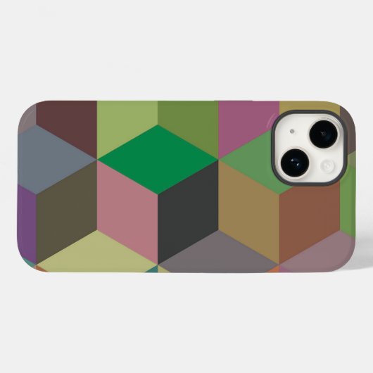 Cubic Case-Mate iPhone Case (Achterkant (horizontaal))