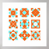 Cubic Glyphs Poster (Voorkant)