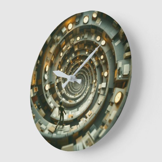 Cubicle Descent of Deadlines Wall Clock Grote Klok (Hoek)