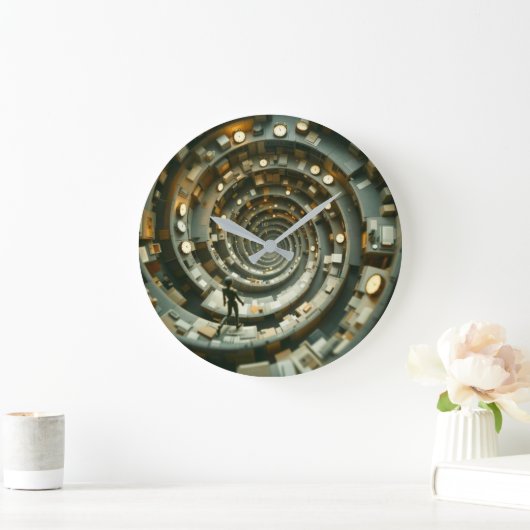 Cubicle Descent of Deadlines Wall Clock Grote Klok (Huis)
