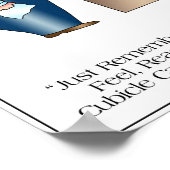 CUBICLE LOVE Cartoon Poster door April McCallum (Hoek)