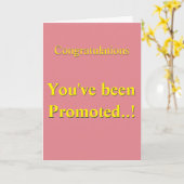 Cubicle Queen Crown Kantoor Promotion Roze Kaart (Gele Bloem)