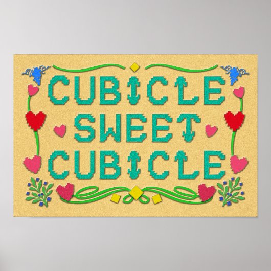 Cubicle Sweet Cubicle Print (Voorkant)