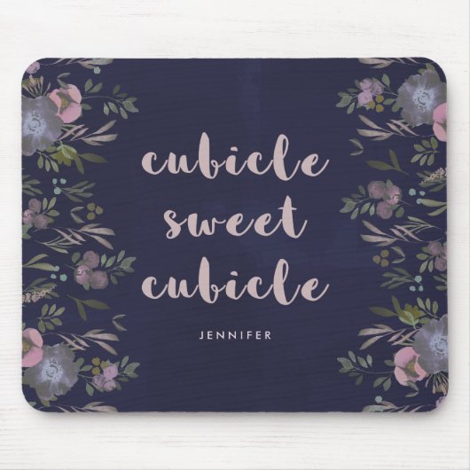 Cubicle Sweet Cubicle | Smoky Floral Muismat (Voorkant)