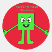 Cubie Cubester Ronde Sticker (Voorkant)