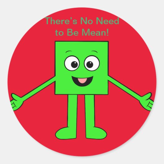 Cubie Cubester Ronde Sticker (Voorkant)