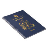 Cubierta del pasaporte de Barbados Notitieboek (Rechterzijde)
