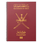 Cubierta para pasaporte de Omán Notitieboek (Voorkant)