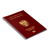 Cubierta pasaporte Austria Notitieboek (Rechterzijde)