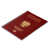 Cubierta pasaporte Austria Notitieboek (Linkerzijde)