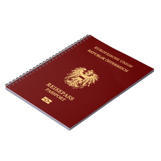 Cubierta pasaporte Austria Notitieboek (Linkerzijde)
