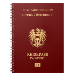 Cubierta pasaporte Austria Notitieboek