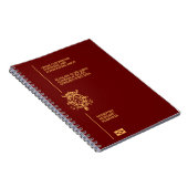 Cubierta pasaporte Belgica Notitieboek (Rechterzijde)