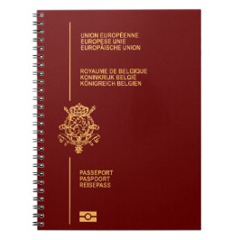 Cubierta pasaporte Belgica Notitieboek
