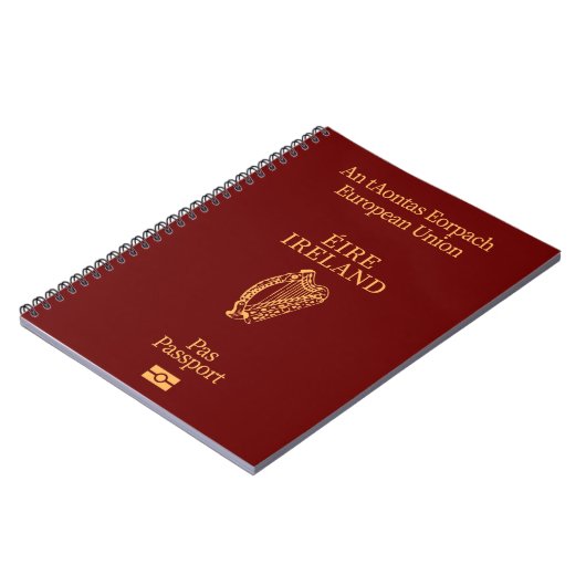 Cubierta pasaporte Irlanda Notitieboek (Linkerzijde)
