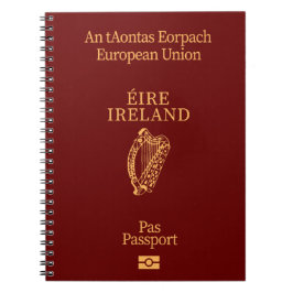 Cubierta pasaporte Irlanda Notitieboek