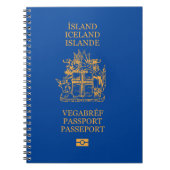 Cubierta pasaporte Islandia Notitieboek (Voorkant)