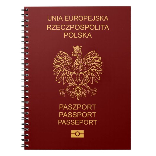 Cubierta pasaporte Polonia Notitieboek (Voorkant)