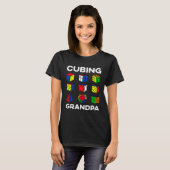 Cubing Grandpa Speedcubing Speedsolving Cuber T-shirt (Voorkant volledig)