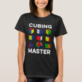 Cubing Master Speedcubing Speedsolving Cuber T-shirt (Voorkant)