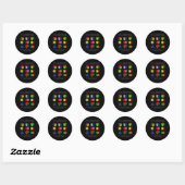 Cubing Moeder Speed Cubing Wiskunde Ronde Sticker (Vel)