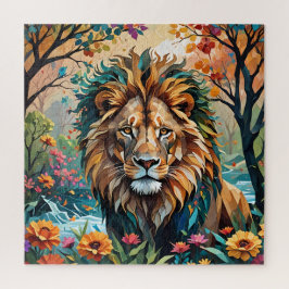 Cubism Lion Puzzle Legpuzzel