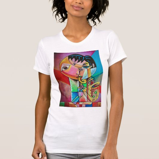 Cubism Musicians   T-Shirt (Voorkant)