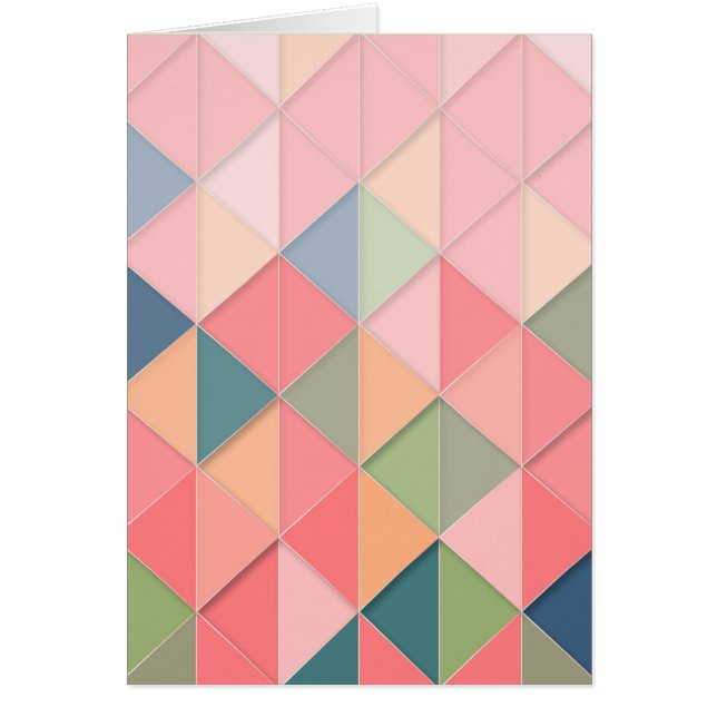 CUBISM pastel Shades GEOMETRIC - VOEG MONOGRAM TOE (Voorkant)