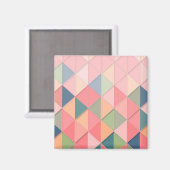 CUBISM pastel Shades GEOMETRIC - VOEG MONOGRAM TOE Magneet (Voorkant / Achterkant)