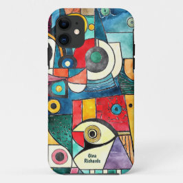 Cubisme Design Bagage Case-Mate iPhone Case