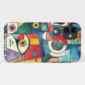 Cubisme Design  Bagage Case-Mate iPhone Case (Achterkant (horizontaal))