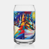 Cubisme Kerstman Kerstvakantie Blikvorm Glas (Rechts)