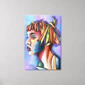 Cubisme Kunst Dame Canvas Print (Voorkant)