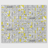 Cubisme Maze Cadeaupapier (Vlak)