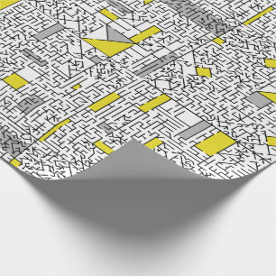 Cubisme Maze Cadeaupapier