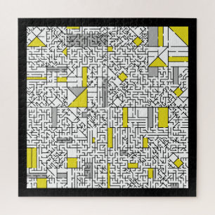 Cubisme Maze Jigzaag Puzzle Legpuzzel