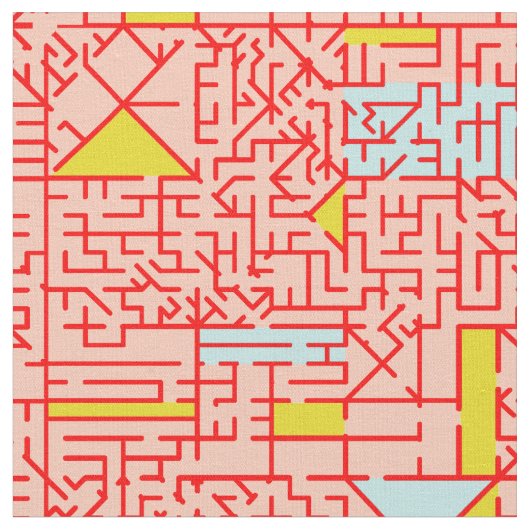 Cubisme Maze Stof (Close Up)