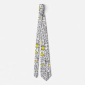Cubisme Maze Stropdas (Achterkant)