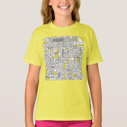 Cubisme Maze T-Shirt (Voorkant)