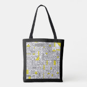 Cubisme Maze Tote Bag (Achterkant)