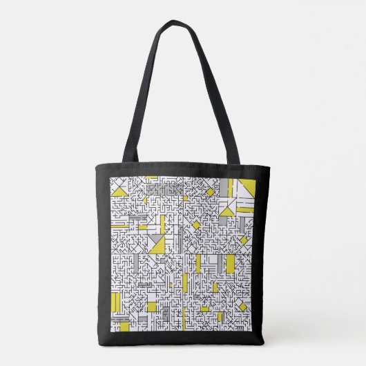 Cubisme Maze Tote Bag (Achterkant)