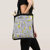 Cubisme Maze Tote Bag (Dichtbij)