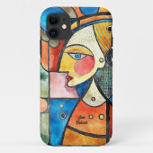 Cubisme ontwerp Case-Mate iPhone case (Achterkant)