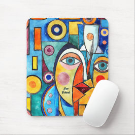 Cubisme ontwerp muismat