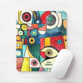 Cubisme ontwerp muismat
