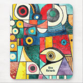 Cubisme ontwerp muismat (Voorkant)