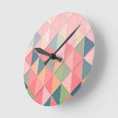 CUBISME pastel tinten GEOMETRISCH - MONOGRAM TOEVO Ronde Klok (Hoek)